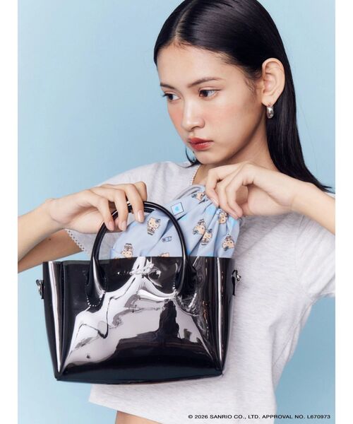 sanrio（サンリオ） ハンドバッグ 「日焼けHello Kitty×EMODA」CLEAR