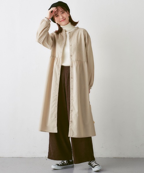 「Viola e Viola」 長袖ワンピース M チャコール レディース_画像7