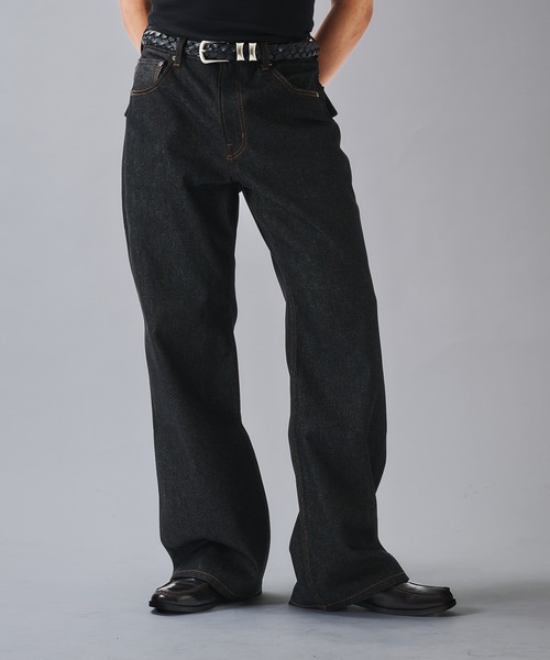 ANDER HUNK ジーンズ Crack ＆ Rigid Straight Denim/クラック