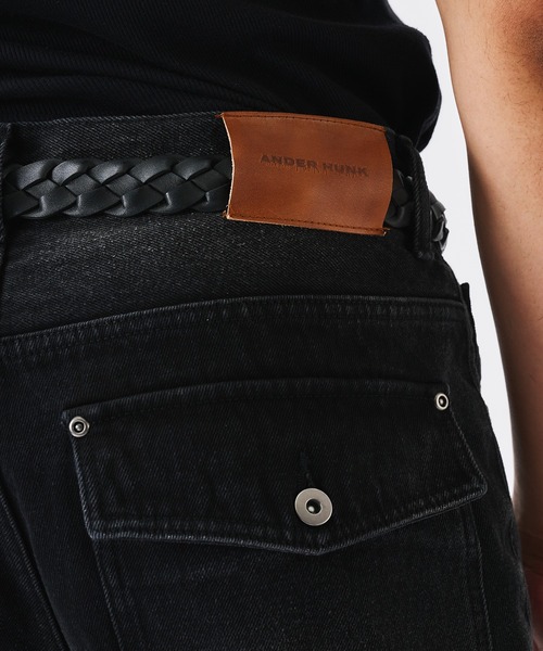 ANDER HUNK ジーンズ Crack ＆ Rigid Straight Denim/クラック