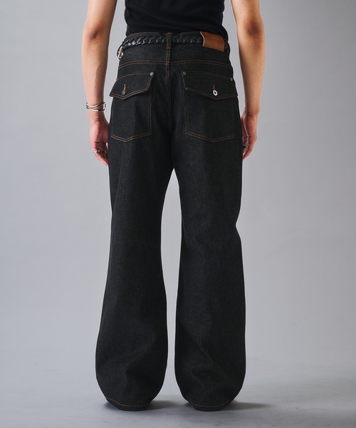 ANDER HUNK ジーンズ Crack ＆ Rigid Straight Denim/クラック