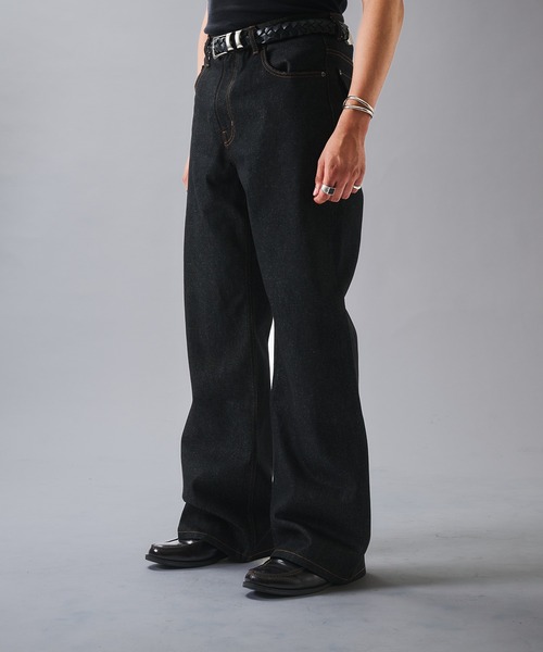 ANDER HUNK ジーンズ Crack ＆ Rigid Straight Denim/クラック