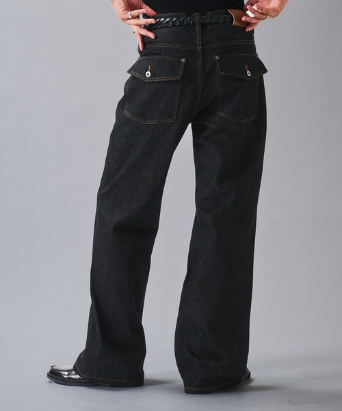 ANDER HUNK ジーンズ Crack ＆ Rigid Straight Denim/クラック 