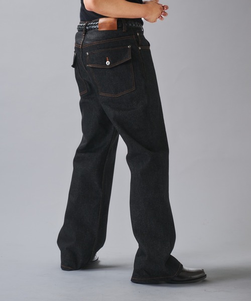 ANDER HUNK ジーンズ Crack ＆ Rigid Straight Denim/クラック