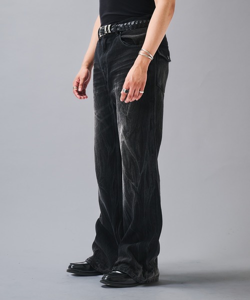 ANDER HUNK ジーンズ Crack ＆ Rigid Straight Denim/クラック