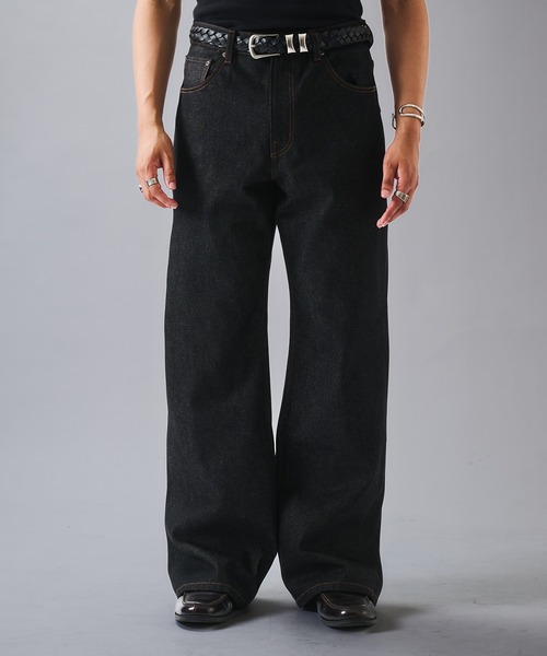 ANDER HUNK ジーンズ Crack ＆ Rigid Straight Denim/クラック