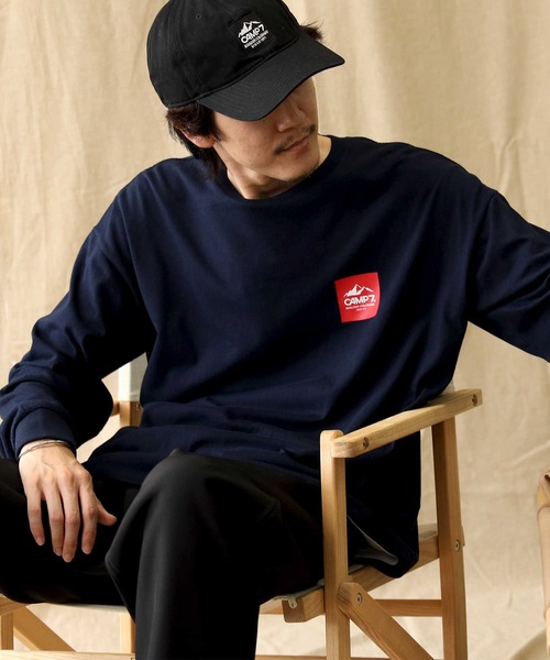 「CAMP7」 長袖Tシャツ M ホワイト メンズ_画像2