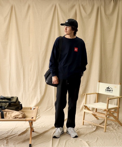 「CAMP7」 長袖Tシャツ M ホワイト メンズ_画像6