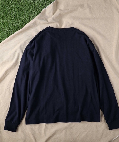 「CAMP7」 長袖Tシャツ M ホワイト メンズ_画像9