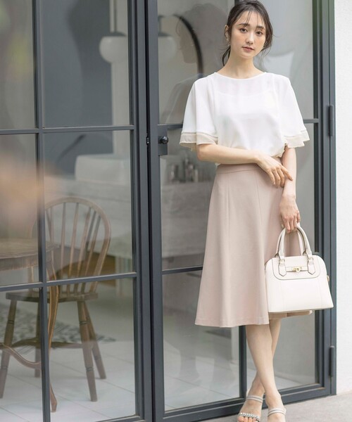 「ANY SIS」 ノースリーブブラウス 2 ネイビー レディース_画像2