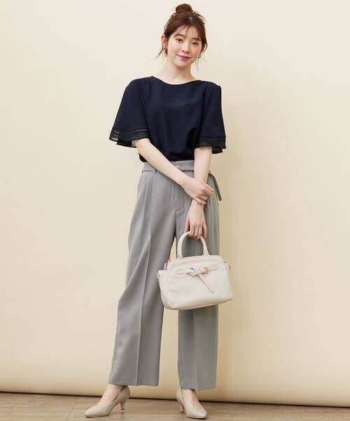 「ANY SIS」 ノースリーブブラウス 2 ネイビー レディース_画像5