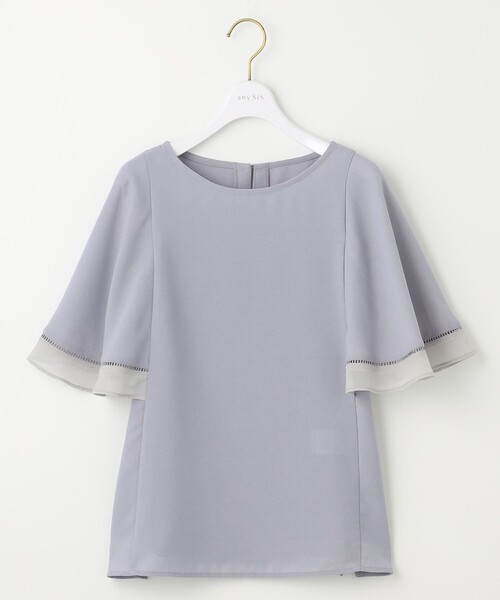 「ANY SIS」 ノースリーブブラウス 2 ネイビー レディース_画像9