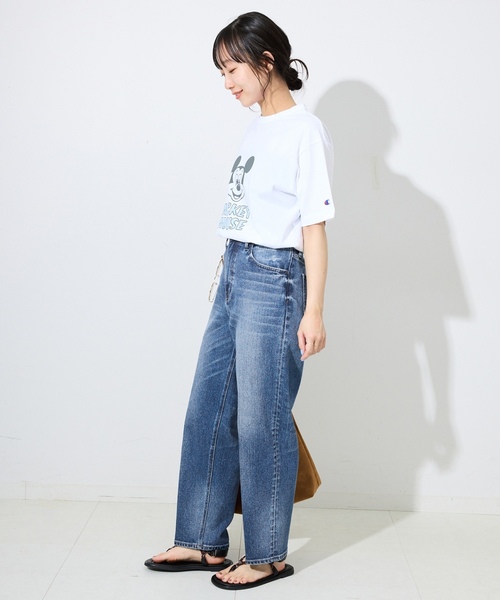 「Healthy denim」 デニムパンツ 23cm スカイブルー レディース_画像3