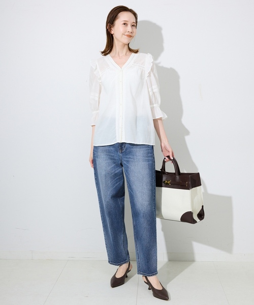 「Healthy denim」 デニムパンツ 23cm スカイブルー レディース_画像5