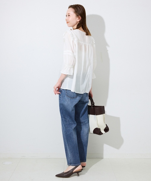 「Healthy denim」 デニムパンツ 23cm スカイブルー レディース_画像7