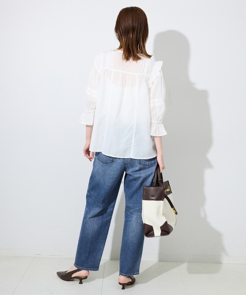 「Healthy denim」 デニムパンツ 23cm スカイブルー レディース_画像8