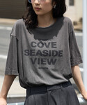 tシャツ 半袖 ルーズネック ピグメントロゴT...の詳細画像4