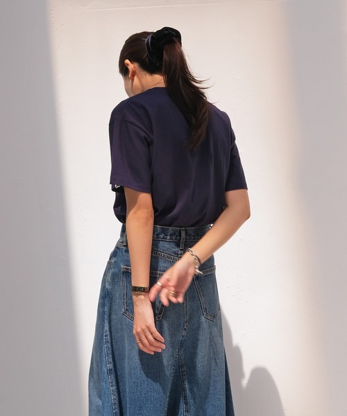 「AKTE」 半袖Tシャツ FREE ネイビー レディース_画像8