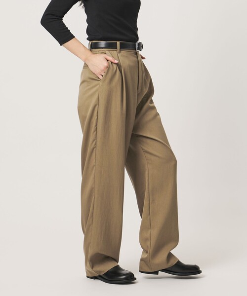 新品タグ付きMARW UNITED ARROWS タック テーパードパンツ 撥水 MARW UNITED ARROWS（マルゥ ユナイテッドアローズ） スラックス