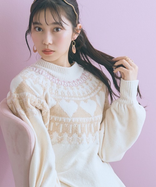 marun（マルン） ワンピース 「大きいサイズ」ハート柄モール