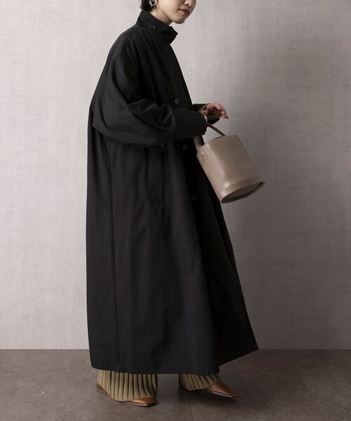 安心の定価販売 アウター ビッグシルエットスタンドフレアコート 人気特価激安 Clinilab Net