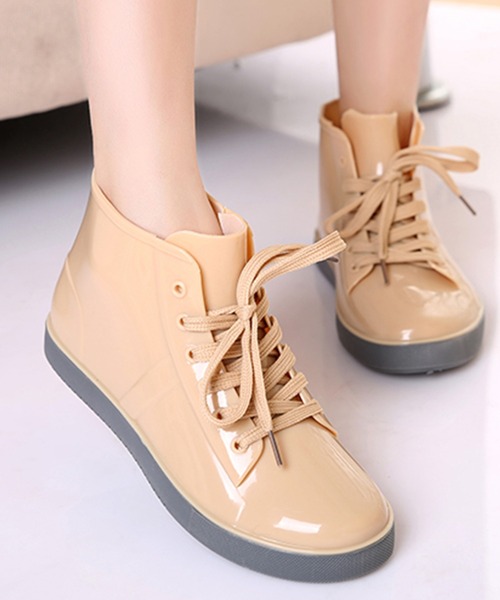 レインシューズ レディース 防水ハイカットスニーカー風レインブーツ Zozotown Yahoo 店 通販 Yahoo ショッピング