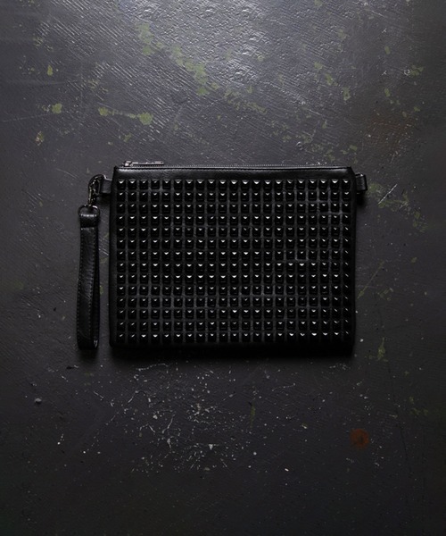 BLACK JACKALL CROWN クラッチバッグ パーティーバッグ スタッズ