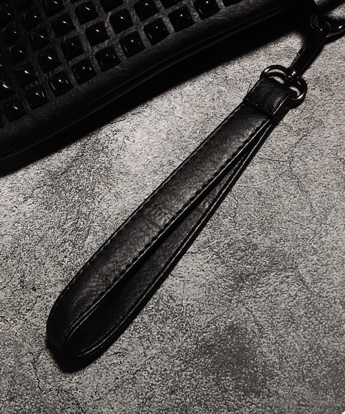 BLACK JACKALL CROWN クラッチバッグ パーティーバッグ スタッズ