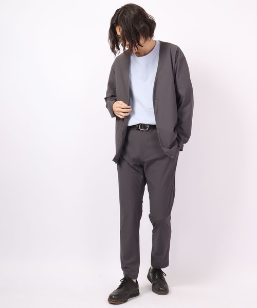 Yー3のノーカラージャケットです。 ROOT THREE ジャケット ノーカラージャケット 接触冷感 ICE MAX