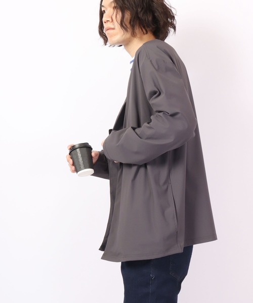 ROOT THREE ジャケット ノーカラージャケット 接触冷感 ICE MAX