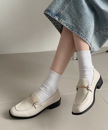 【訳あり・未使用】ダイアナ　23cm ローファー　パンプス　ビット　スクエアトゥ 訳あり・未使用】ダイアナ 23cm ローファー パンプス ビット