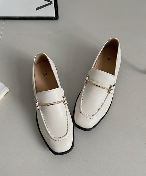 z　 スクエアローファー37サイズ Shoes in Closet ローファー 軽量 やわらか スクエアトゥ ビット
