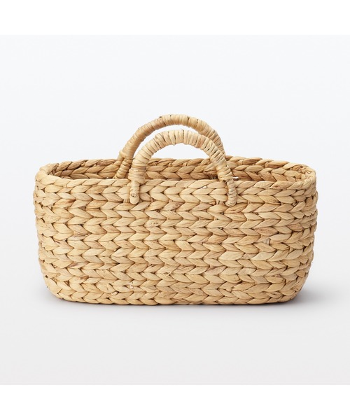 無印良品（MUJI） 収納 ウォーターヒヤシンス 持ち手付 オーバル