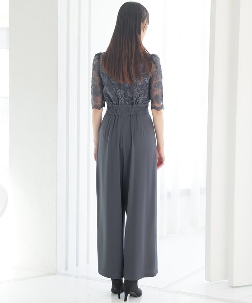 PourVous パンツドレス オールインワン パーティー 結婚式