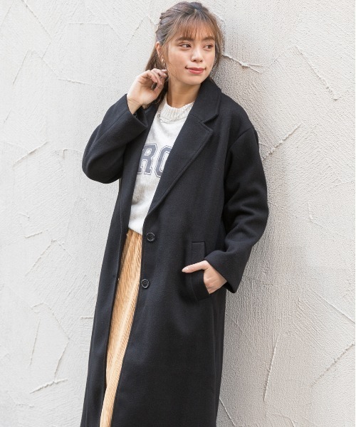 超希少‼️ 美品　ディーゼル　コート　ロングコート　厚手　ウール　チェスターコート DIESEL ディーゼル ロングコート メンズ ウール混 部分