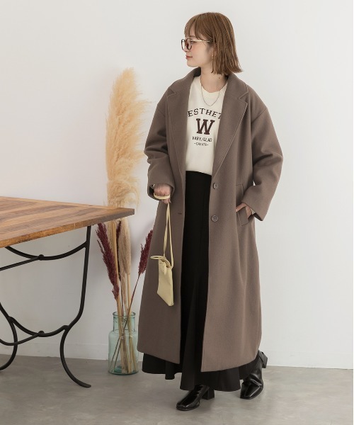 超希少‼️ 美品　ディーゼル　コート　ロングコート　厚手　ウール　チェスターコート DIESEL ディーゼル ロングコート メンズ ウール混 部分