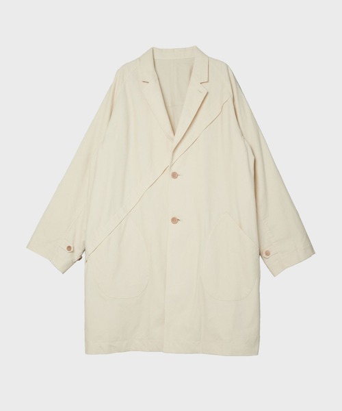 チェスターコート コート 「IHATOV/イーハトーブ」i.s. LONG COAT メンズの画像