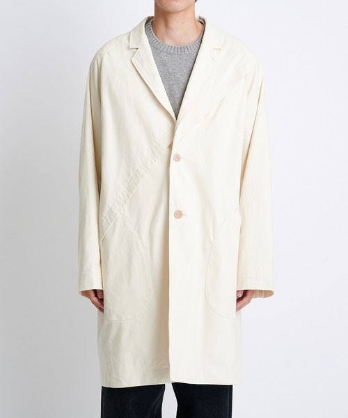 チェスターコート コート 「IHATOV/イーハトーブ」i.s. LONG COAT メンズの画像
