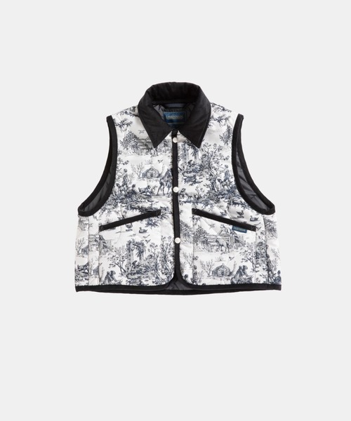 LAVENHAM（ラベンハム） ベスト ジレ JACQUARD CROPPED RAYDON GILET