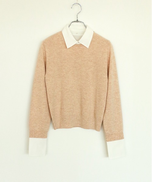 ニット セーター 2way collar knit top レディース