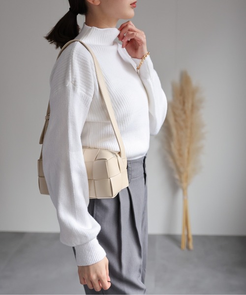 sakishimatokyo ニット セーター ボリュームスリーブ ボトルネック