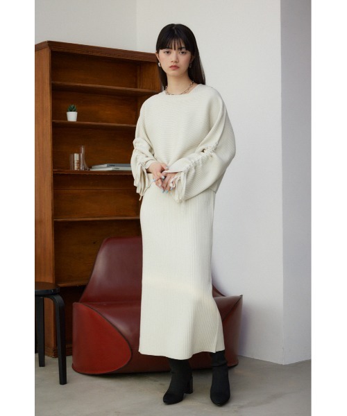 AZUL BY MOUSSY ワンピース レイヤードセットドローストリング