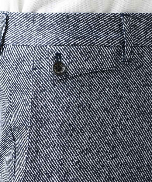 MICHEL KLEIN HOMME スラックス 総柄メッシュスラックスパンツ