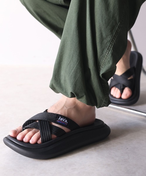CLELサンダル（新品未使用） CLEL】High-sole Sneaker Sandals/ハイソール 合皮 スニーカー