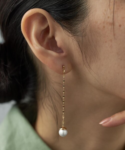 Jouete パール ピアス ジルコニア×パール ピアス（ピアス（両耳用））｜Jouete