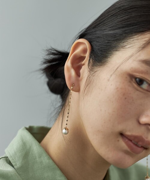 Jouete パール ピアス ジルコニア×パール ピアス（ピアス（両耳用））｜Jouete