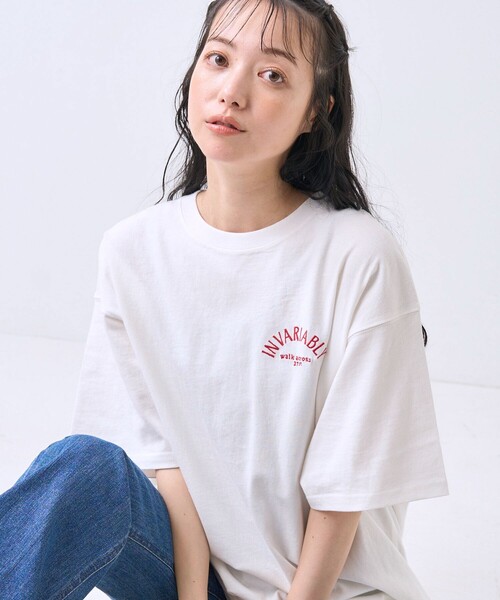 ami ハート刺繍 Tシャツ クリーム　タグ付き AMI ホワイト Tシャツ ハート刺繍 - メルカリ
