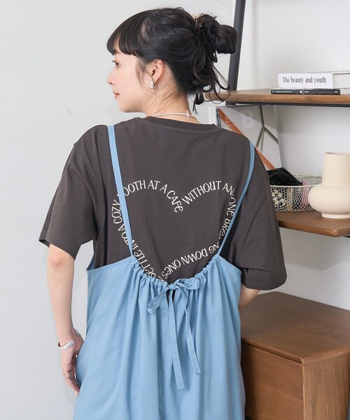 tシャツ Tシャツ レディース ハート刺繍Tシャツ｜zozo｜15