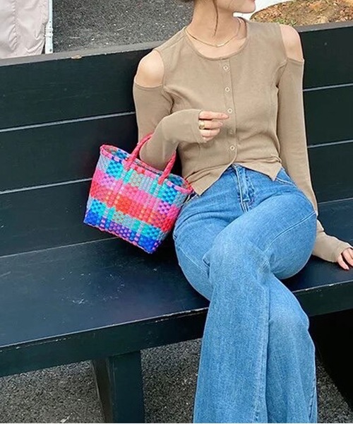 かごバッグ カゴバッグ 「 ammy. / エイミードット 」 カラフル