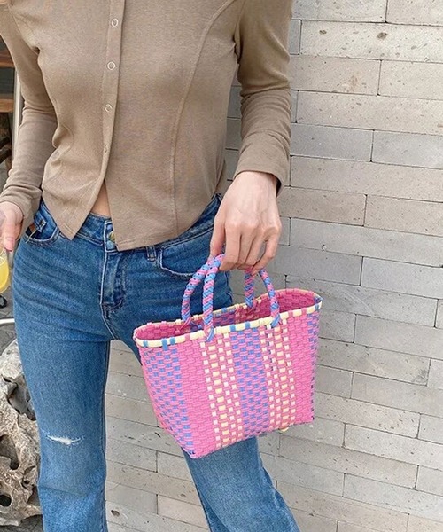 かごバッグ カゴバッグ 「 ammy. / エイミードット 」 カラフル